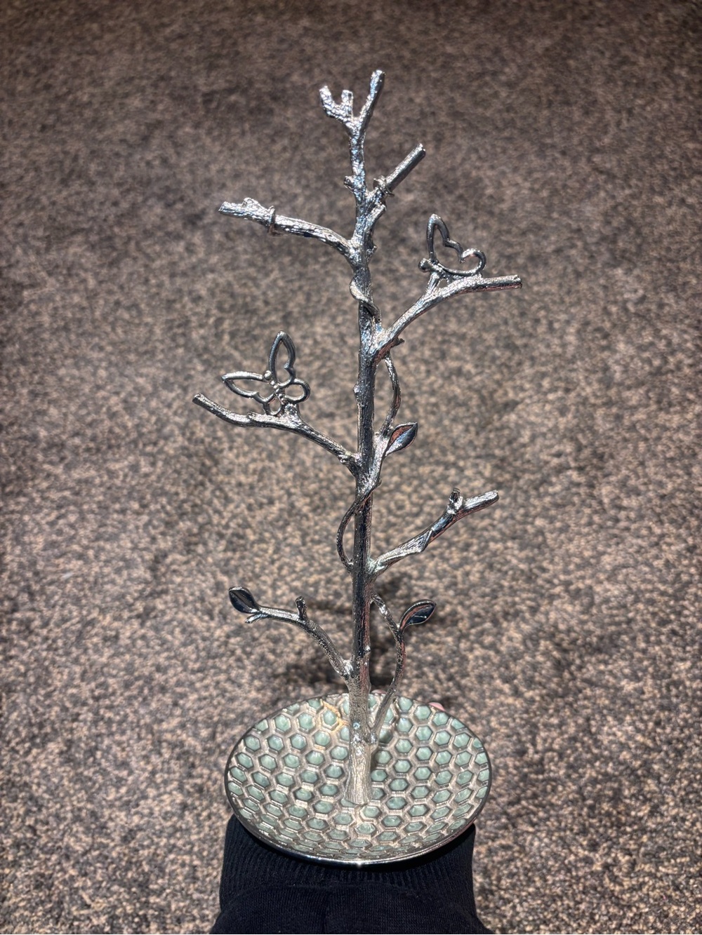 Cynthia Rowley Silver Tree Branch Jewelry Stand